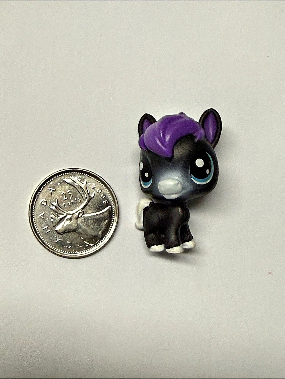 Hasbro Littlest Pet Shop (Series 1) #1-20 Dusky Burrita Horse Black & Purple